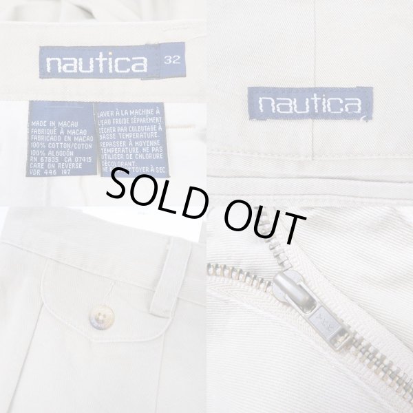 画像3: 90's NAUTICA 2タック チノショーツ “DEADSTOCK” (3)