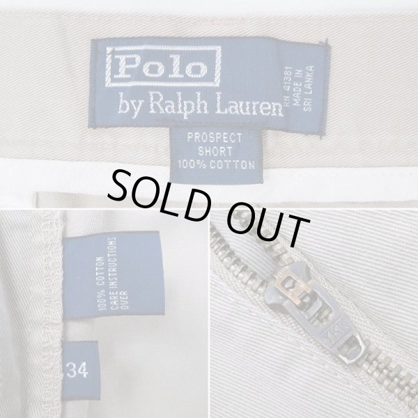 画像3: 90's Polo Ralph Lauren チノショーツ "PROSPECT SHORT / Light BEIGH" (3)
