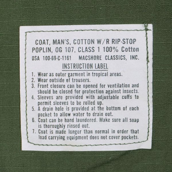 画像3: 60's US.ARMY ジャングルファティーグジャケット "DEADSTOCK / 5th / SMALL-LONG" (3)