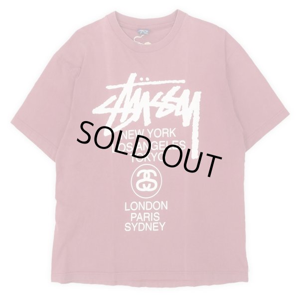 画像1: 90's OLD STUSSY プリントTシャツ “WORLD TOUR / DESIGNED BY USA” (1)