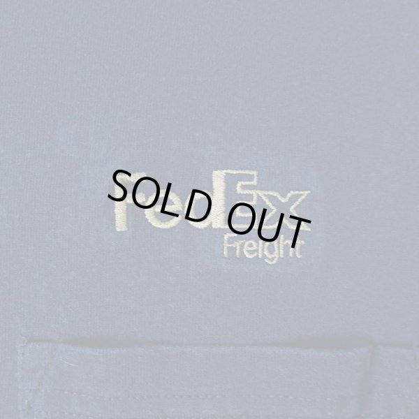 画像3: 90's FedEx ロゴ刺繍 ポケットTシャツ (3)