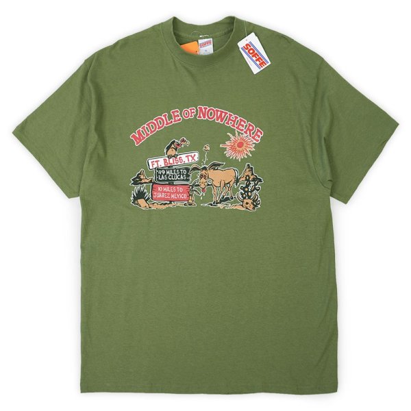 画像1: 00's US.ARMY Fort Bliss スーベニアTシャツ "OLIVE GREEN / DEADSTOCK" (1)
