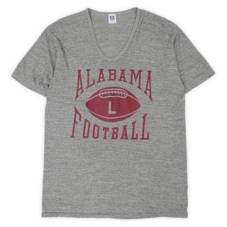 70s Russell フットボールTシャツ　XL 70s USA製 RUSSELLラッセル ALAMEDA FOOTBALL 86 ナンバリング