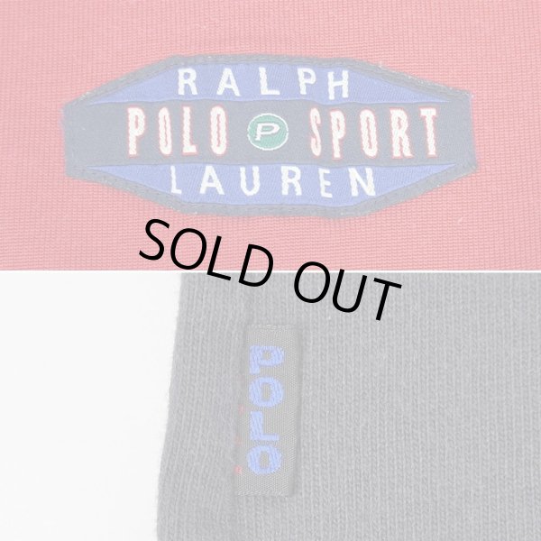 画像4: 90's POLO SPORT フットボールTシャツ “BLACK × RED” (4)