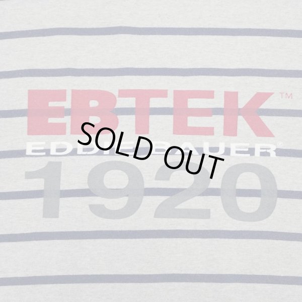 画像2: 90's Eddie Bauer EBTEK ボーダーTシャツ "MADE IN CANADA" (2)