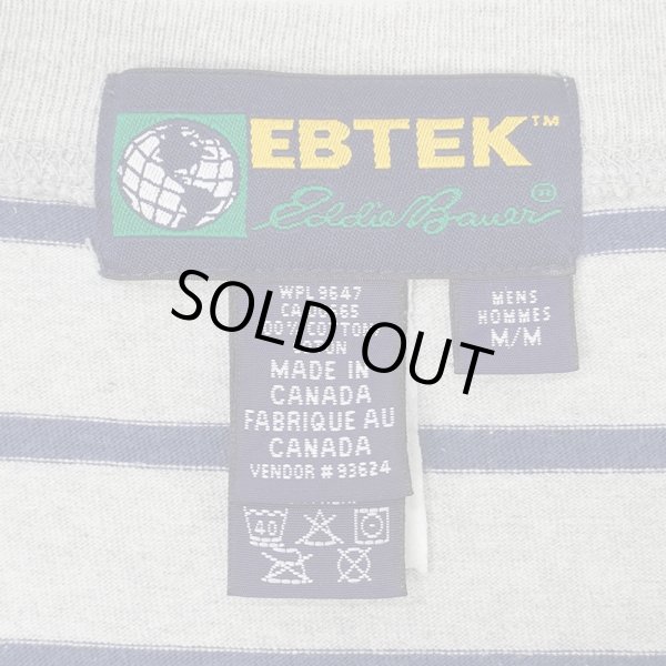 画像3: 90's Eddie Bauer EBTEK ボーダーTシャツ "MADE IN CANADA" (3)