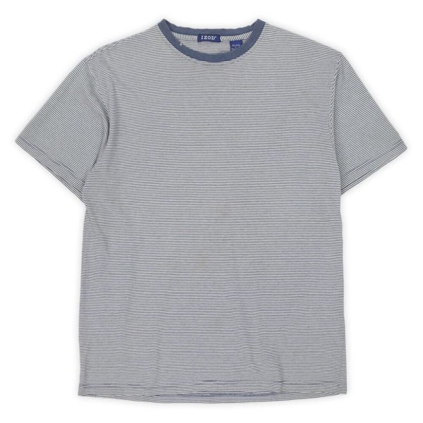 画像1: 90-00's IZOD ボーダーTシャツ (1)