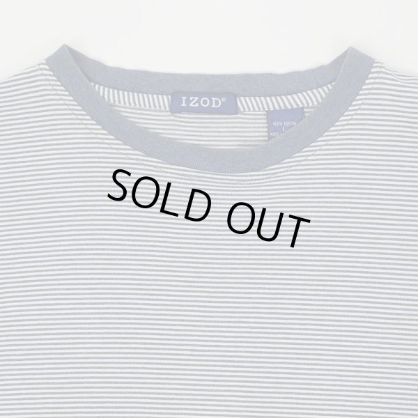 画像3: 90-00's IZOD ボーダーTシャツ (3)