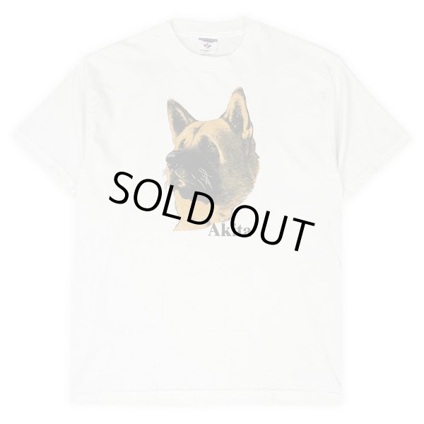 画像1: 90-00's Akita ドッグプリントTシャツ "USA COMPORNENTS" (1)