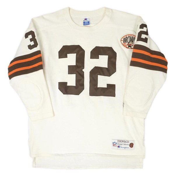 画像1: 90's Champion フットボールTシャツ "MADE IN USA / THROWBACKS Vintage Collections" (1)