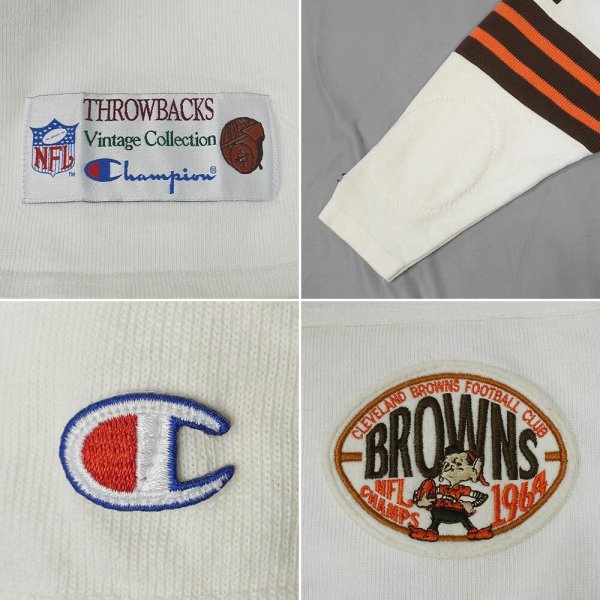 画像4: 90's Champion フットボールTシャツ "MADE IN USA / THROWBACKS Vintage Collections" (4)