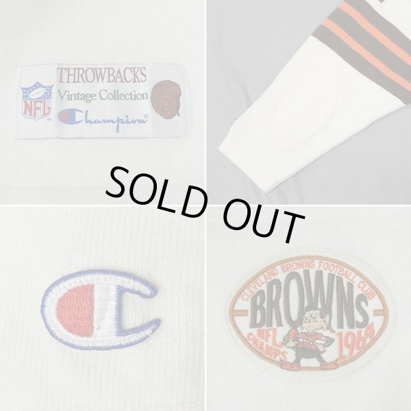 画像4: 90's Champion フットボールTシャツ "MADE IN USA / THROWBACKS Vintage Collections" (4)