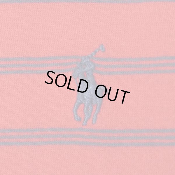 画像3: 90's Polo Ralph Lauren マルチボーダーTシャツ "RED×NAVY" (3)