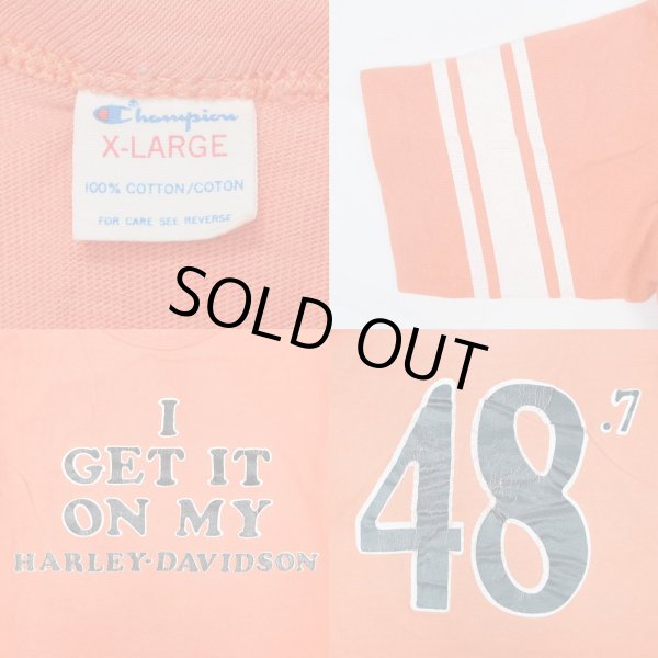 画像3: 80's Champion × HARLEY DAVIVSON フットボールTシャツ “WIN / MADE IN USA" (3)