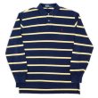 画像1: 90's Polo Ralph Lauren L/S ボーダー柄 ポロシャツ (1)