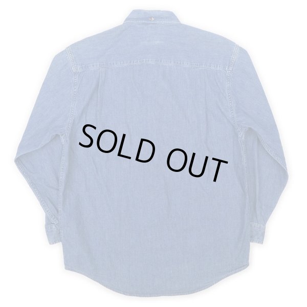 画像2: 90's Eddie Bauer デニムボタンダウンシャツ (2)