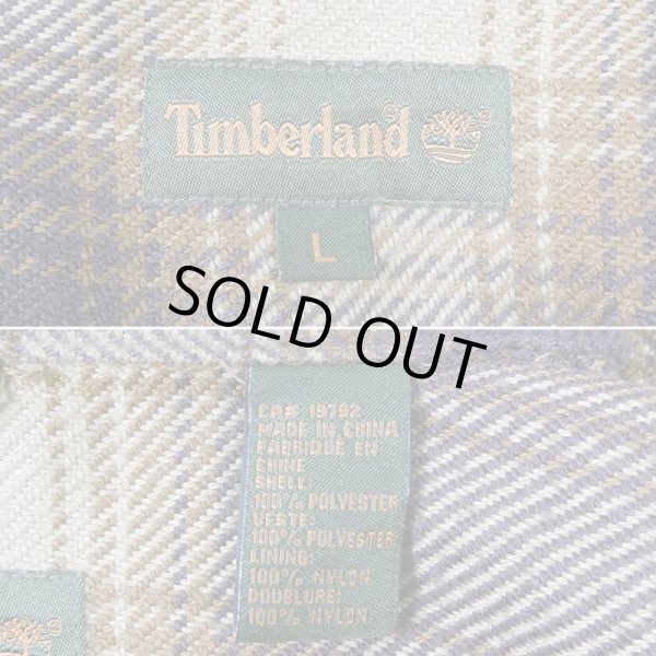 画像3: Early 00's Timberland ヘビーネルシャツジャケット (3)