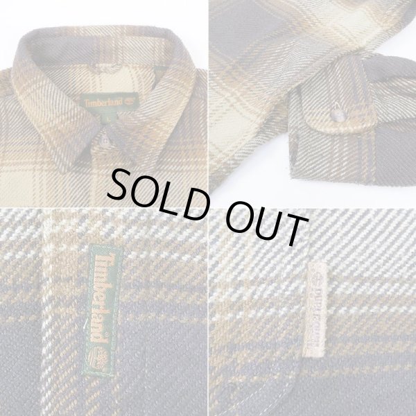 画像4: Early 00's Timberland ヘビーネルシャツジャケット (4)