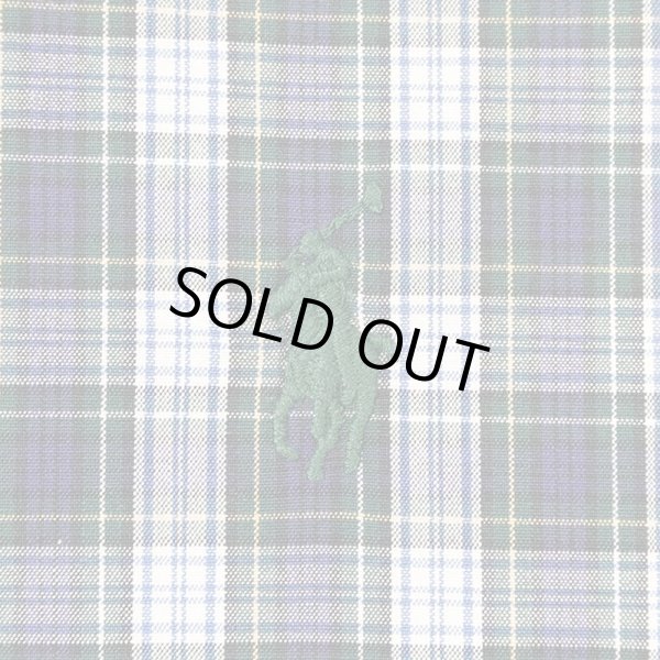 画像4: 90's Polo Ralph Lauren ボタンダウンシャツ "CLASSIC FIT / NAVY Plaid" (4)