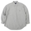 画像1: 90's Polo Ralph Lauren マルチストライプ柄 ボタンダウンシャツ "BIG SHIRT" (1)