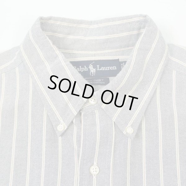 画像3: 90's Polo Ralph Lauren マルチストライプ柄 ボタンダウンシャツ "BIG SHIRT" (3)