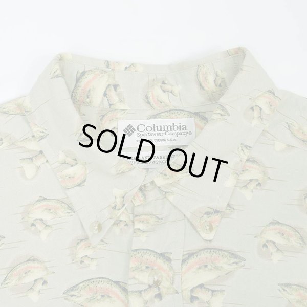 画像3: Early 00's Columbia S/S 総柄 ボタンダウンシャツ (3)