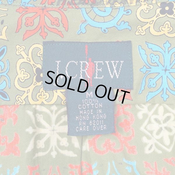 画像2: 90's J.CREW S/S 総柄 ボタンダウンシャツ (2)