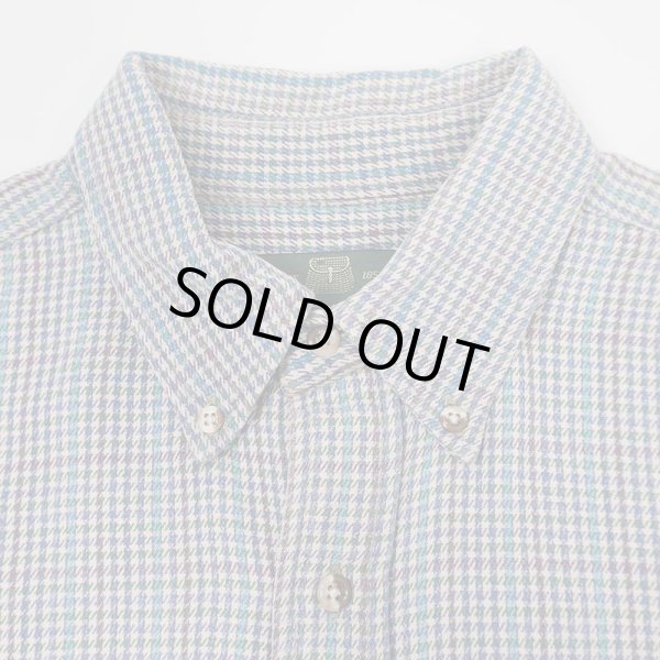 画像3: 90's ORVIS ハウンドトゥース柄 フランネル ボタンダウンシャツ (3)