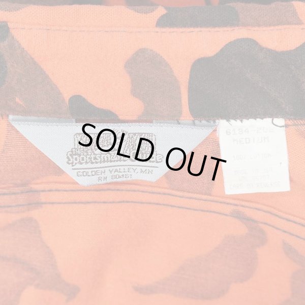 画像2: 90's THE Sportsmans Guide ダックハンターカモ柄 シャモアクロスシャツ "MADE IN USA / ORANGE" (2)