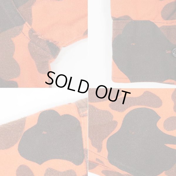 画像4: 90's THE Sportsmans Guide ダックハンターカモ柄 シャモアクロスシャツ "MADE IN USA / ORANGE" (4)