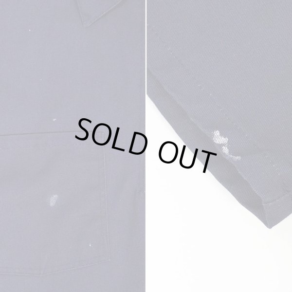 画像3: 00's BEN DAVIS S/S ハーフジップ ワークシャツ “NAVY” (3)