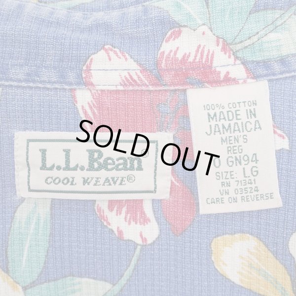 画像2: 90's L.L.Bean S/S 総柄 レギュラーカラーシャツ "COOL WEAVE" (2)