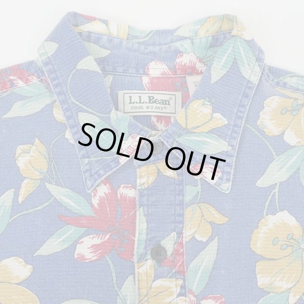 画像3: 90's L.L.Bean S/S 総柄 レギュラーカラーシャツ "COOL WEAVE" (3)
