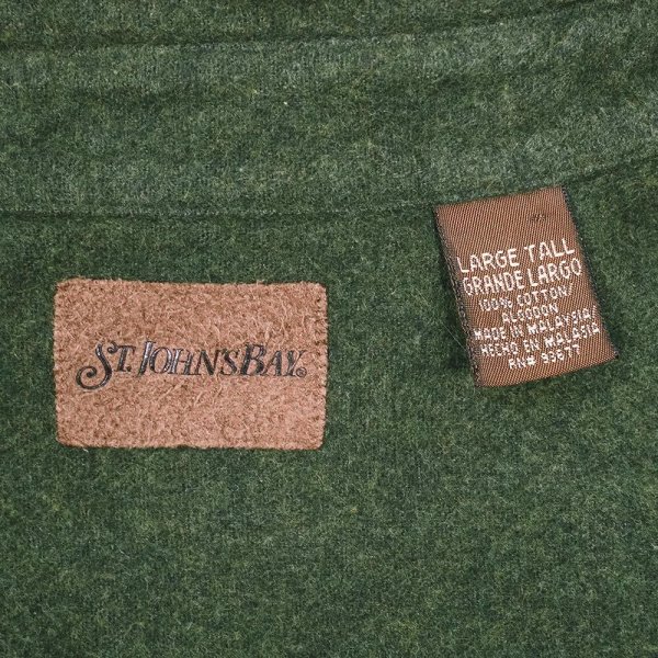 画像2: 90's ST JOHN'S BAY シャモアクロスワークシャツ (2)