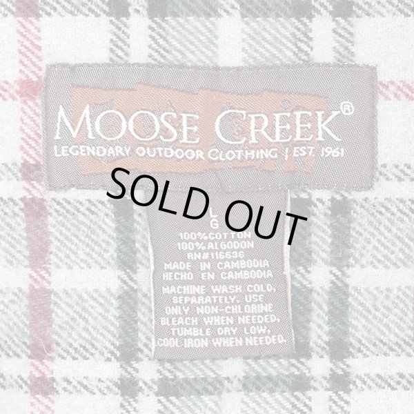 画像2: 00's MOOSE CREEK ヘビーネルシャツ "Gray Plaid" (2)