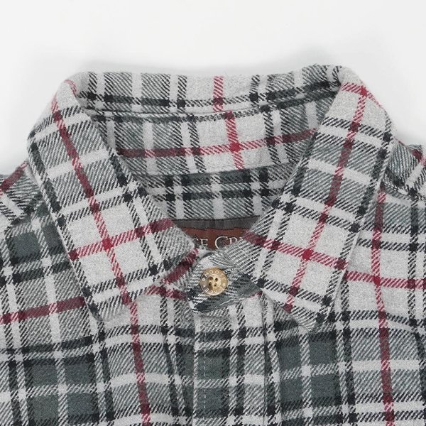 画像3: 00's MOOSE CREEK ヘビーネルシャツ "Gray Plaid" (3)