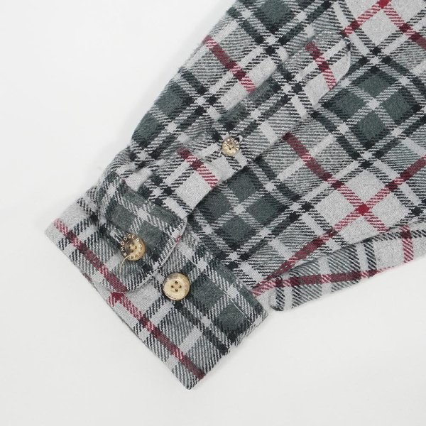 画像4: 00's MOOSE CREEK ヘビーネルシャツ "Gray Plaid" (4)