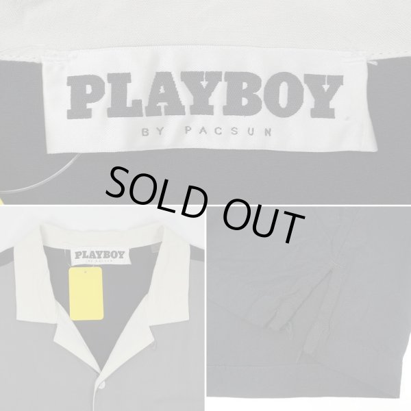 画像3: 00's PLAYBOY S/S オープンカラー レーヨンシャツ (3)
