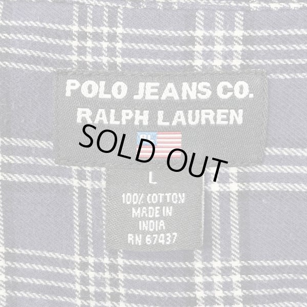 画像2: 90's POLO JEANS フランネルシャツ (2)