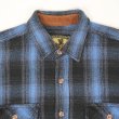 画像3: 00's Field & Stream ヘビーネルシャツ "Blue×Black Ombre Plaid" (3)