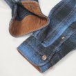 画像4: 00's Field & Stream ヘビーネルシャツ "Blue×Black Ombre Plaid" (4)