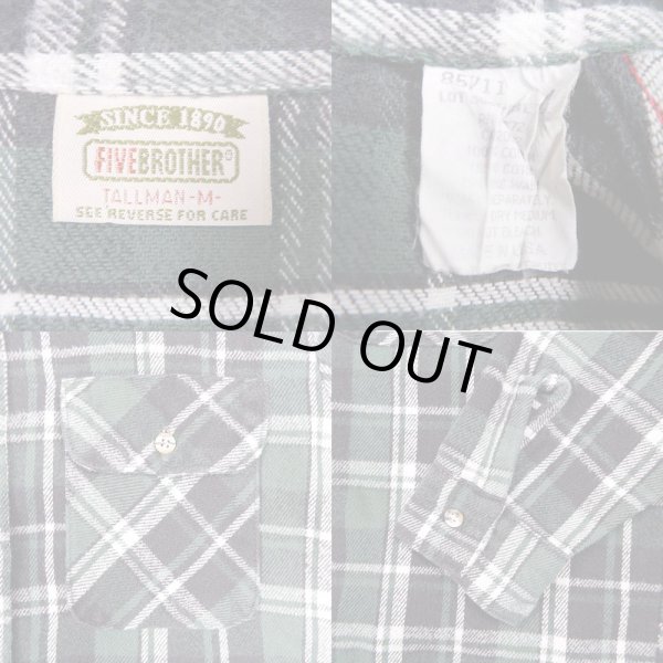 画像3: 90's FIVE BROTHER ヘビーネルシャツ “MADE IN USA” (3)