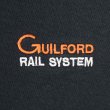 画像3: 90's GUILFORD RAIL SYSTEM ロゴ刺繍 スウェット "BLACK / MADE IN USA" (3)