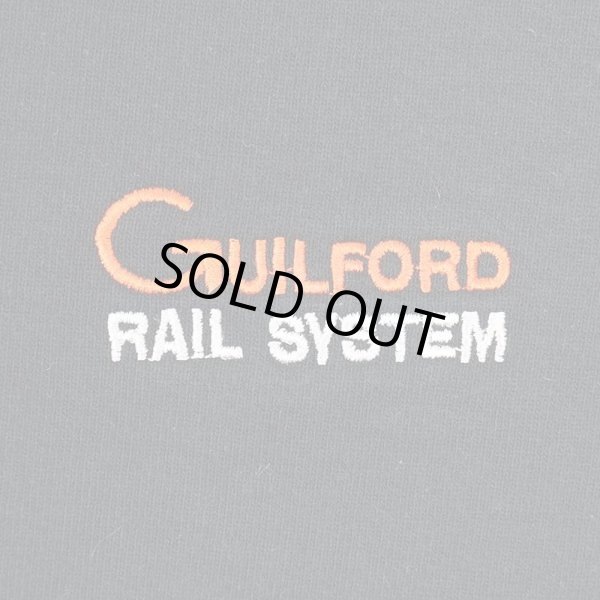 画像3: 90's GUILFORD RAIL SYSTEM ロゴ刺繍 スウェット "BLACK / MADE IN USA" (3)