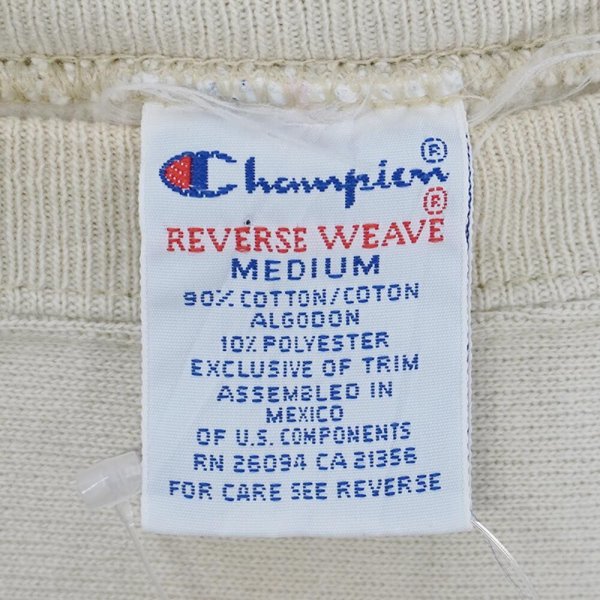 画像2: 90-00's Champion リバースウィーブ スウェット "目無し / USA COMPONENTS" (2)