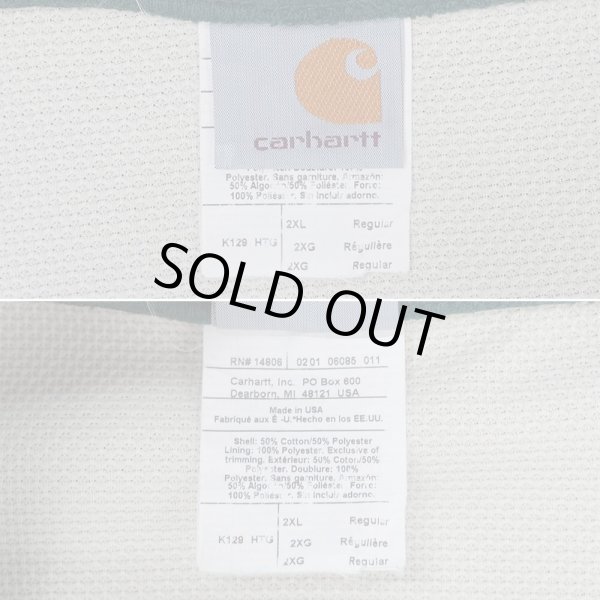 画像2: Early 00's Carhartt サーマルライナー フルジップスウェットパーカー "MADE IN USA" (2)
