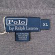 画像2: 90's Polo Ralph Lauren ハーフジップ コットンニット "GRAY" (2)