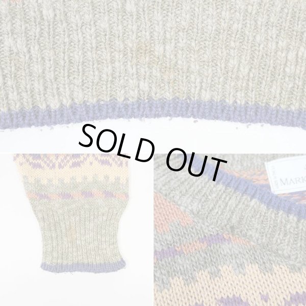 画像4: 90's St Michael 総柄 コットンニット "MADE IN UK" (4)