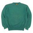 画像1: 90's Eddie Bauer コットンニット "黒タグ / GREEN" (1)