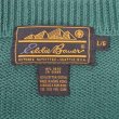 画像2: 90's Eddie Bauer コットンニット "黒タグ / GREEN" (2)